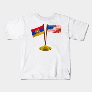 American Armenian Flag Kids T-Shirt